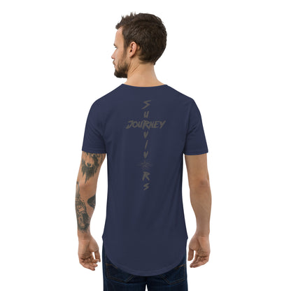 S.J. Logo Men's Curved Hem T-Shirt