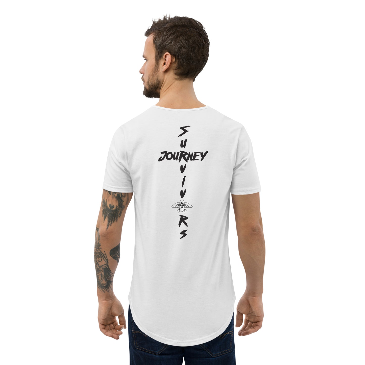 S.J. Logo Men's Curved Hem T-Shirt