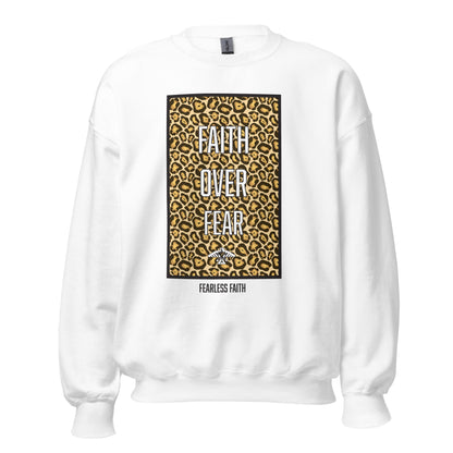 Faith Over Fear Cheetah Print Sweatshirt (Multiple Colors)