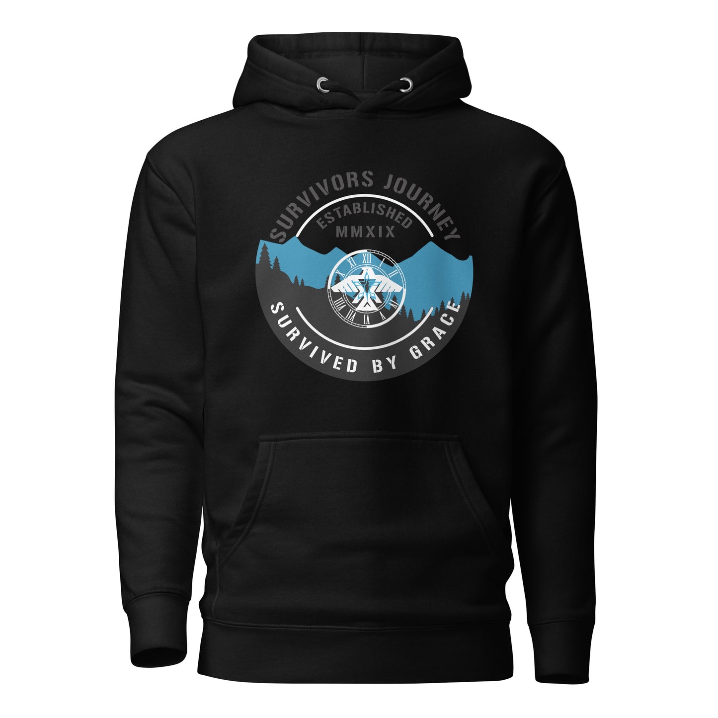 Survived By Grace Mountain View Hoodie