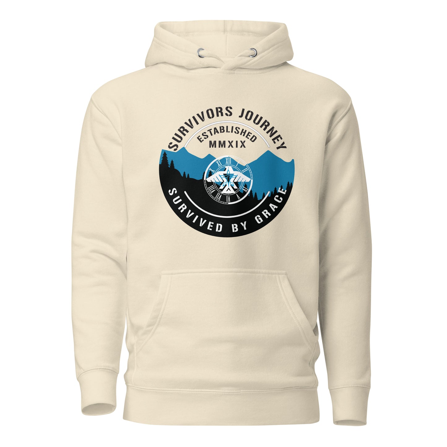 Survived By Grace Mountain View Hoodie