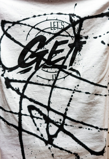 Let's Get It Paint Splatter T-Shirt (White)