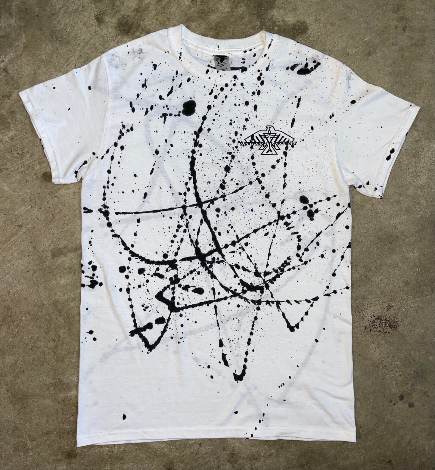 Let's Get It Paint Splatter T-Shirt (White)