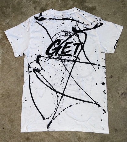 Let's Get It Paint Splatter T-Shirt (White)